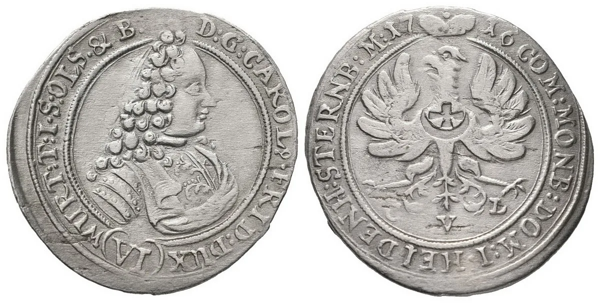 Würtenberg - Olešnice, Carl Friedrich, 1704 - 1744 — 1