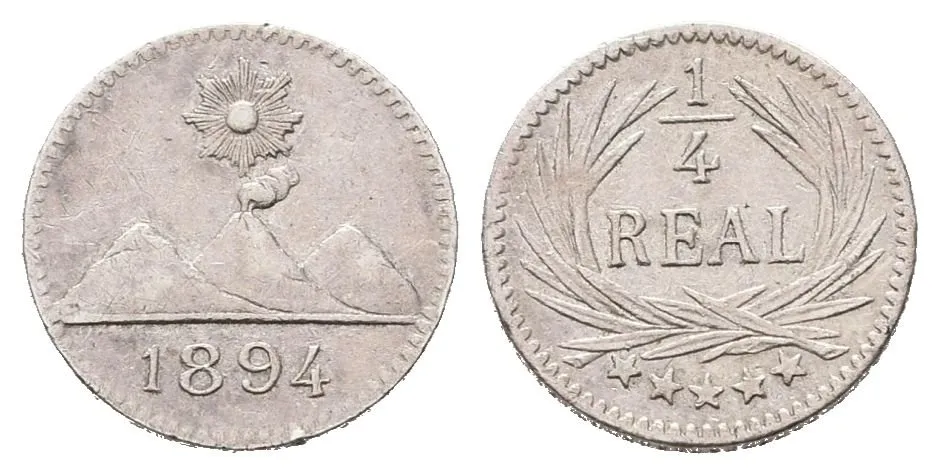 Guatemala, 1/4 Real 1894