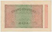 Německo, 20000 Mark 1923, Ro.84g - fotografie 2