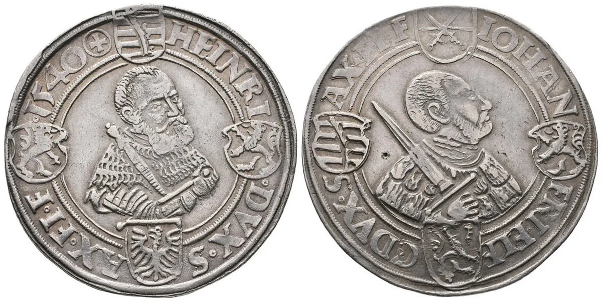 Sasko, Johann Friedrich a Heinrich, 1539 - 1541 — 1