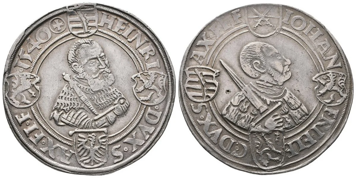 Sasko, Johann Friedrich a Heinrich, 1539 - 1541 — 1