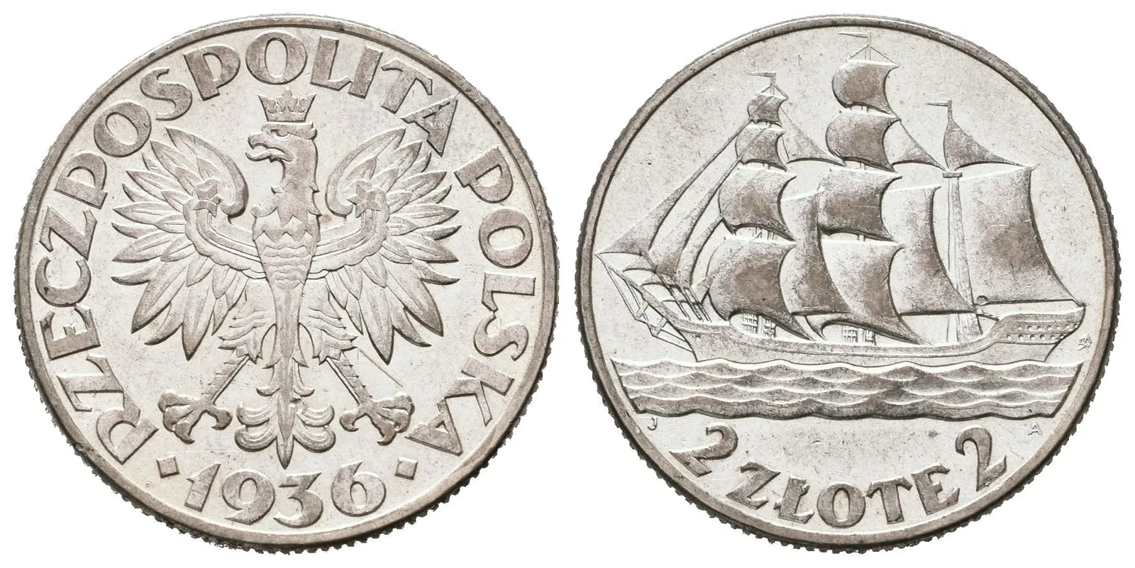 Polsko, 2 Zloté 1936 - Gdyně