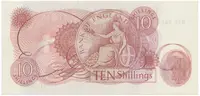 Velká Británie, 10 Shillings (1966~1970), Fforde, P.373c, typ --S/--Z - fotografie 2