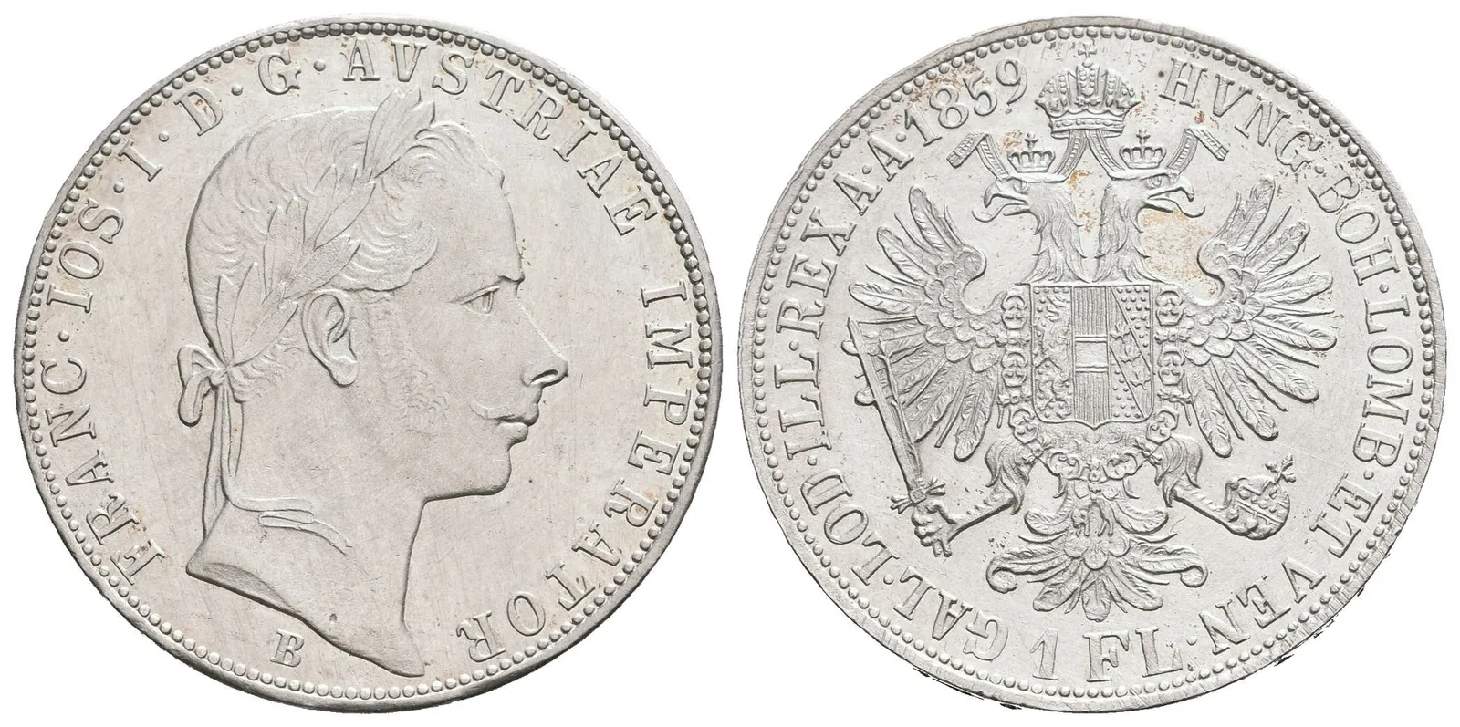 Zlatník 1859 B, velmi pěkná zachovalost, lesk, patina, rysky — 1
