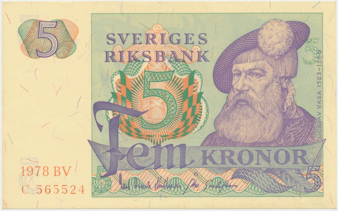 Švédsko, 5 Kronor 1978, P.51d