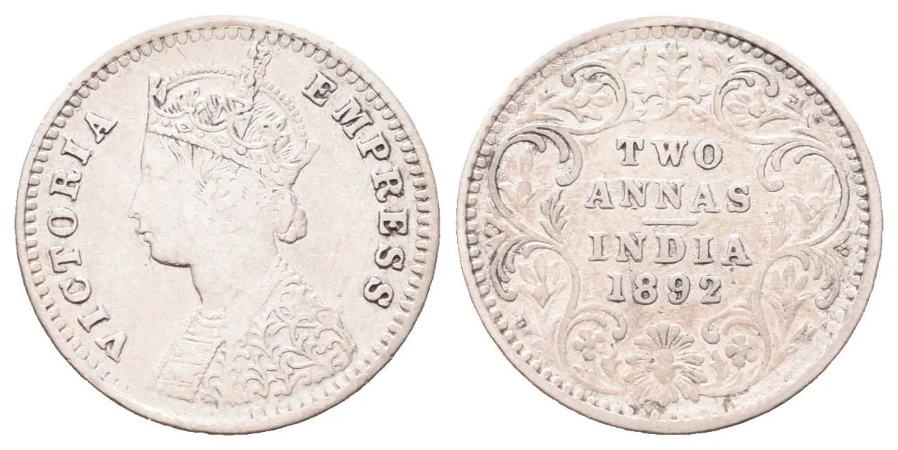 Indie, 2 Anna 1892