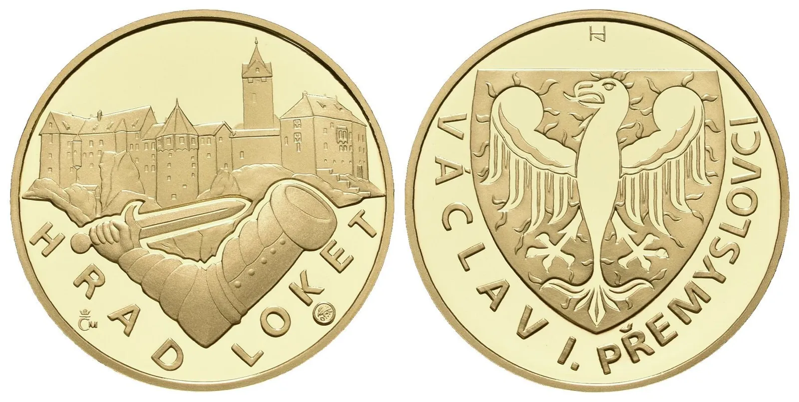Medaile 2011 (Hásek, Lietava) - Hrad Loket. Au 0,999, 22 mm (7,78 g), kapsle, certifikát, — 1
