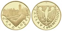 Medaile 2011 (Hásek, Lietava) - Hrad Loket. Au 0,999, 22 mm (7,78 g), kapsle, certifikát, — 1