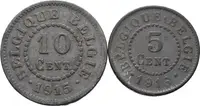 Okupace Belgie, 10 a 5 Cent. 1915