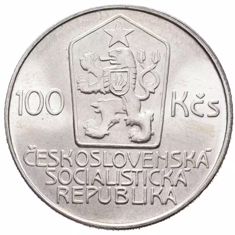 100 Kčs 1986 - Karel Hynek Mácha, ražební lesk