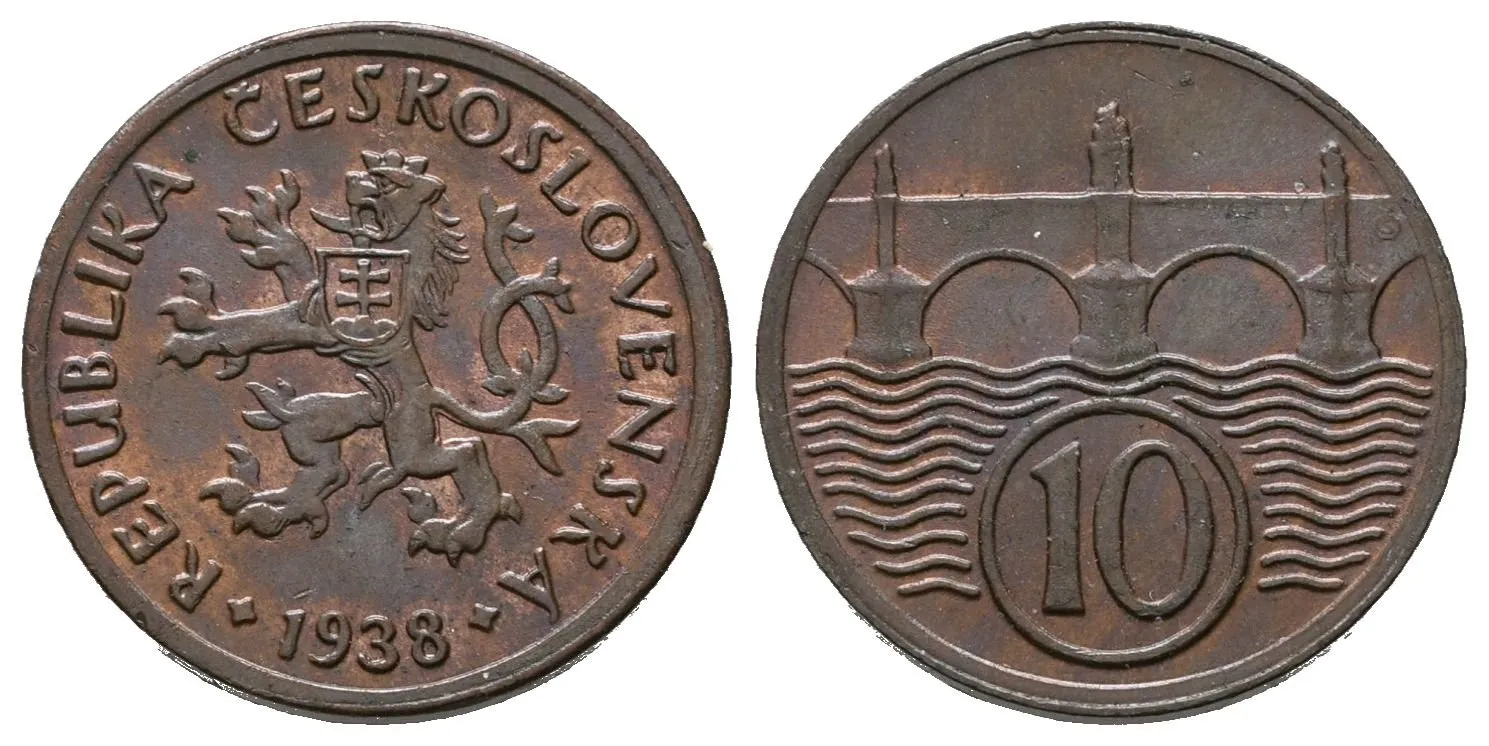 10 Haléř 1938