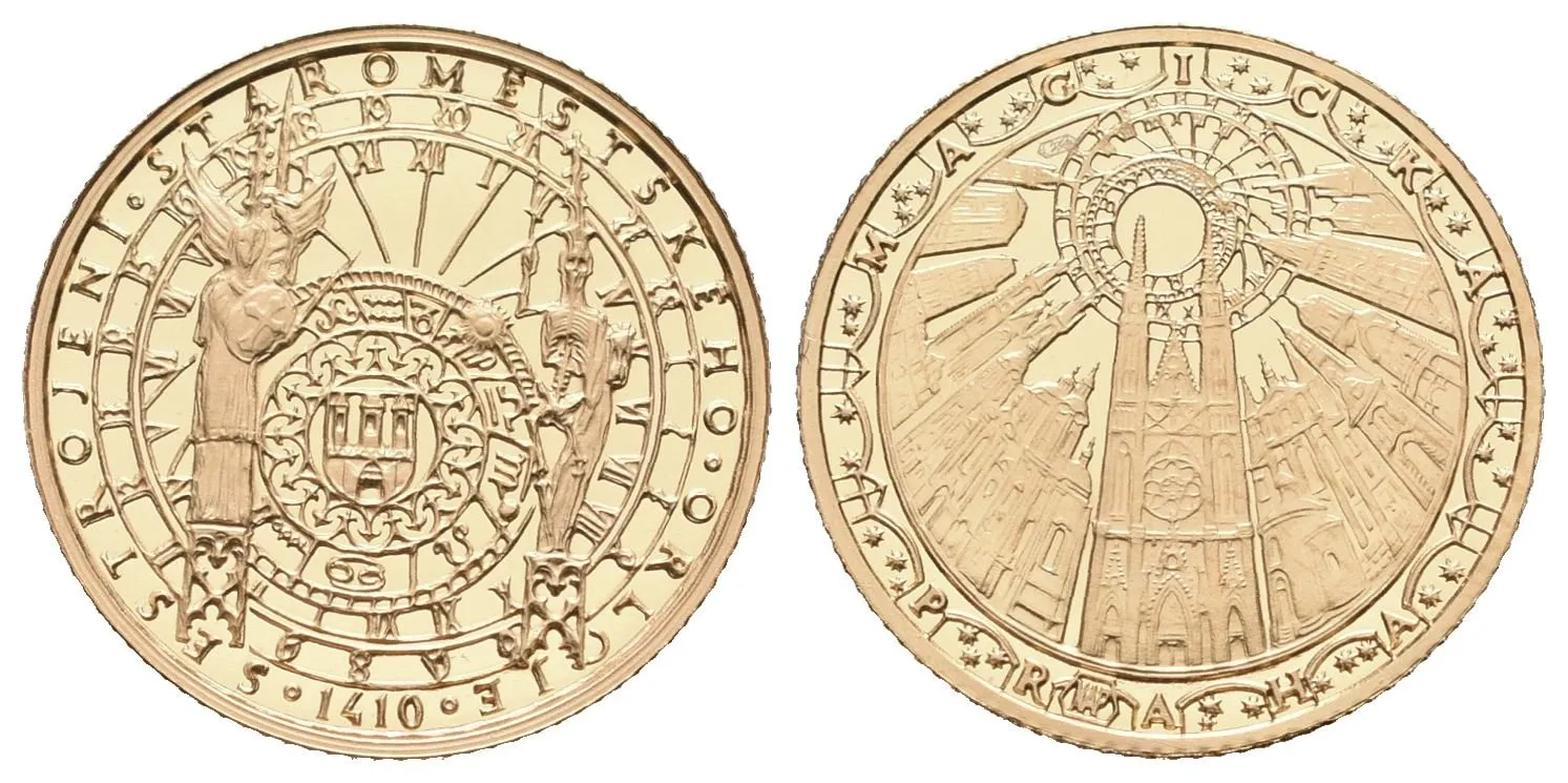 Medaile b.l. - Magická Praha - Staroměstský orloj