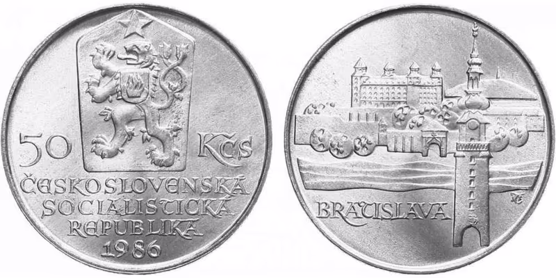 50 Kčs 1986 - Bratislava