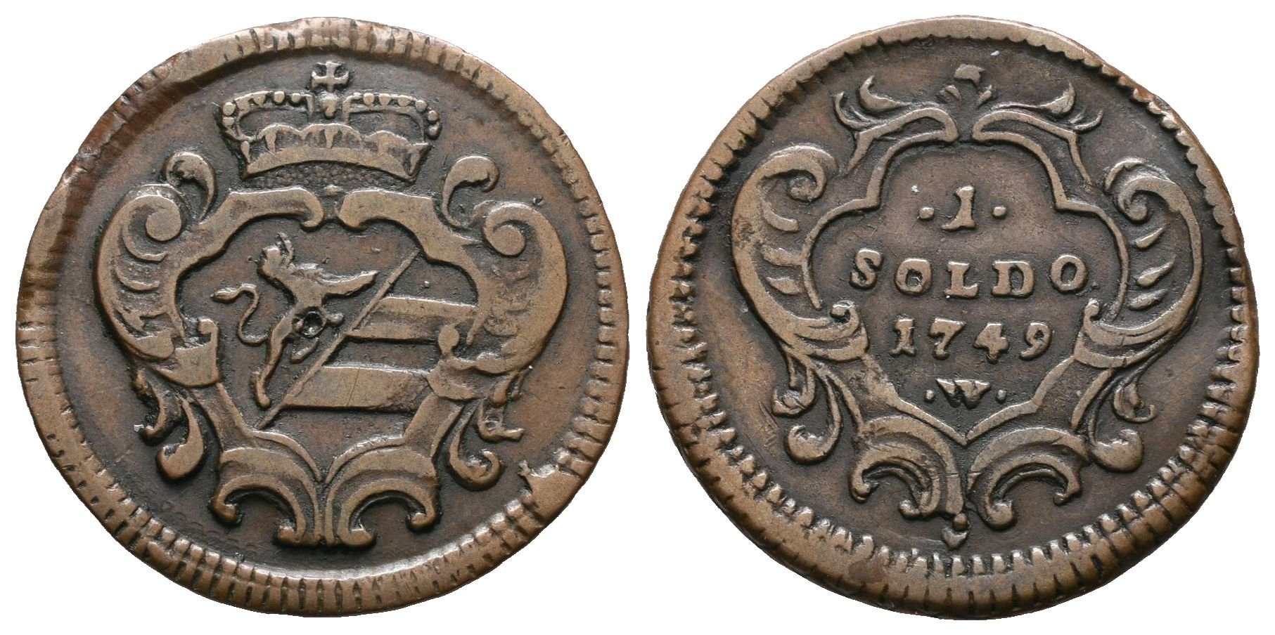 Marie Terezie, Soldo 1749 W, Vídeň