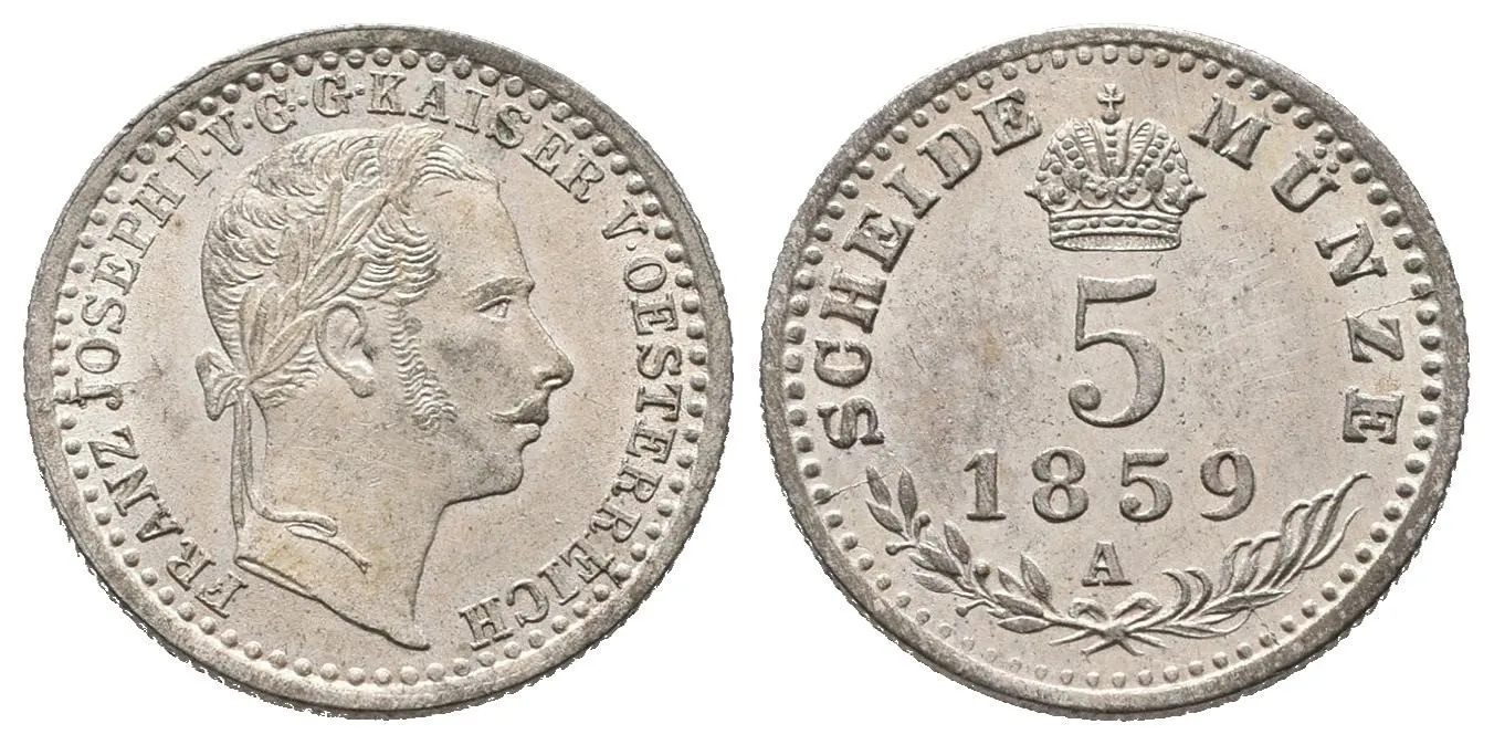 Rakouská a spolková měna, 1857 - 1892 — 1