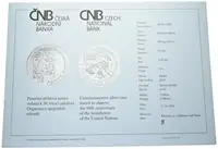 200 Kč 1995 - OSN, PROOF - fotografie 3
