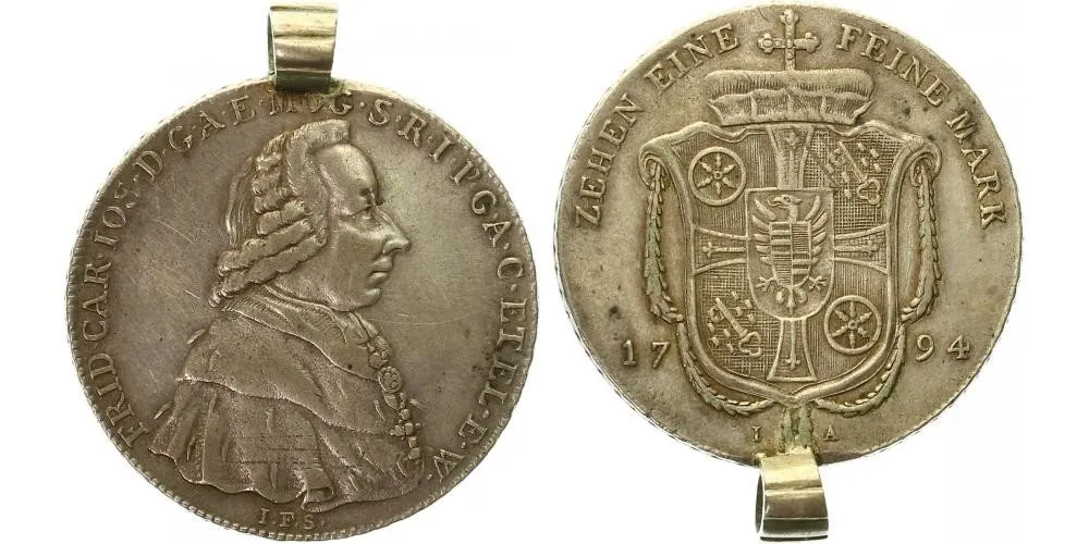 Mainz - arcibiskupství, Friedrich Karl Joseph von Erthal, 1774 - 1802 — 1