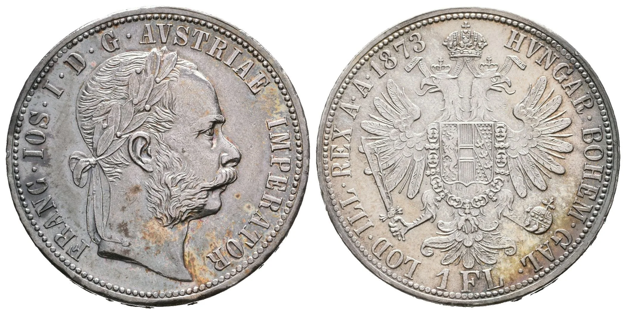 Zlatník 1873, pěkná zachovalost, lesk na Rv., patina, rysky — 1