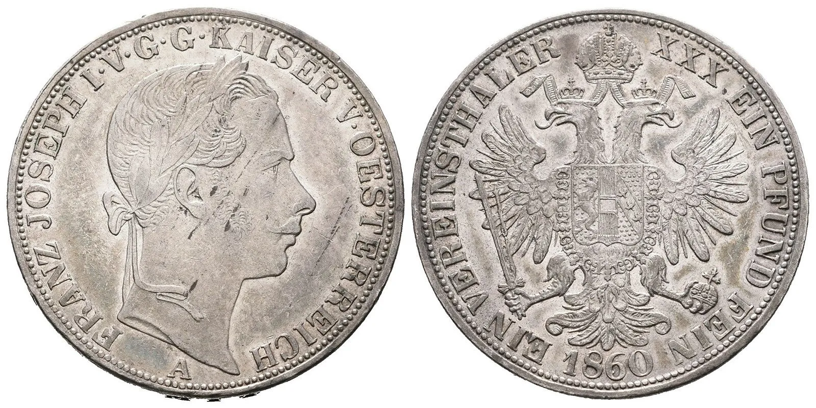 Rakouská a spolková měna, 1857 - 1892 — 1