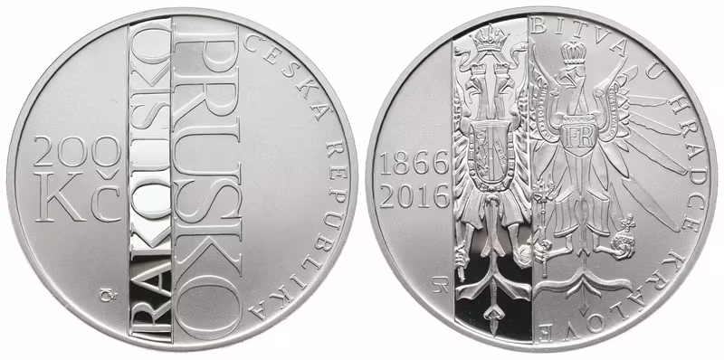 200 Kč 2016 - Bitva u Hradce Králové, PROOF