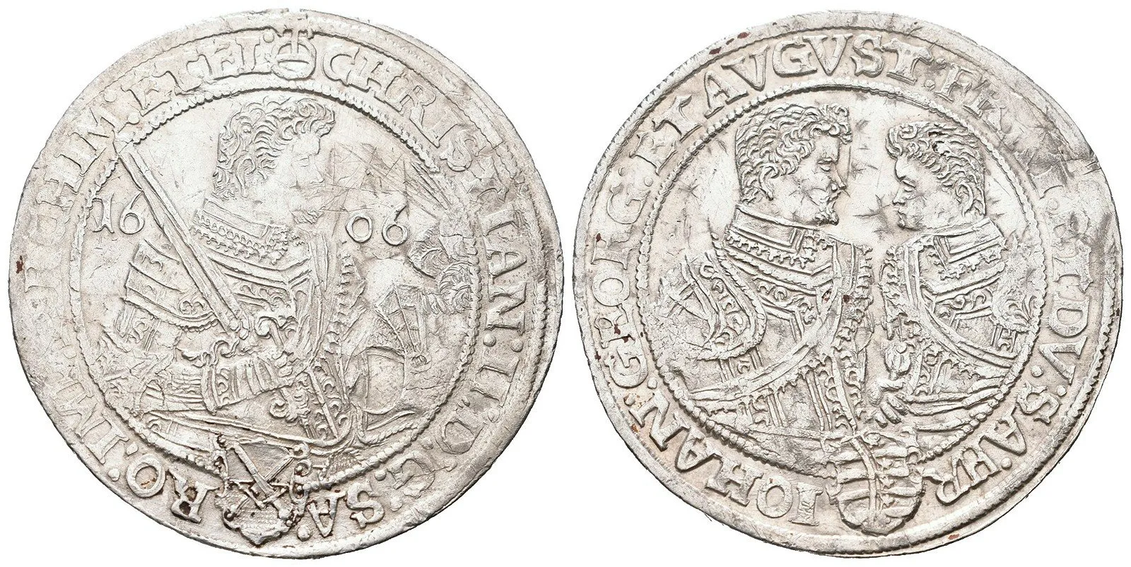 Sasko, Christian II., Johann Georg I. a August, 1591 - 1611 — 1