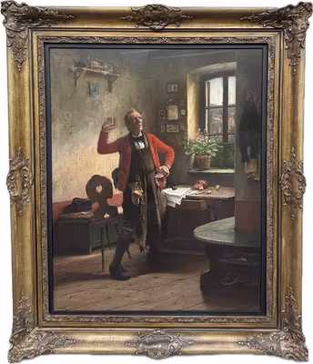 Václav Brožík: Václav Brožík (1851 - 1901) - Vyrušení z poledního klidu