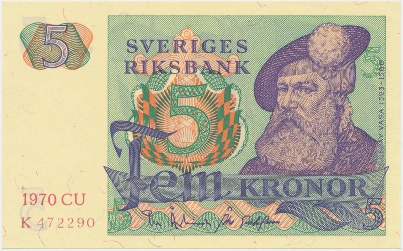 Švédsko, 5 Kronor 1970, P.51b