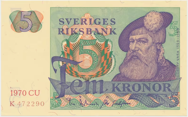 Švédsko, 5 Kronor 1970, P.51b