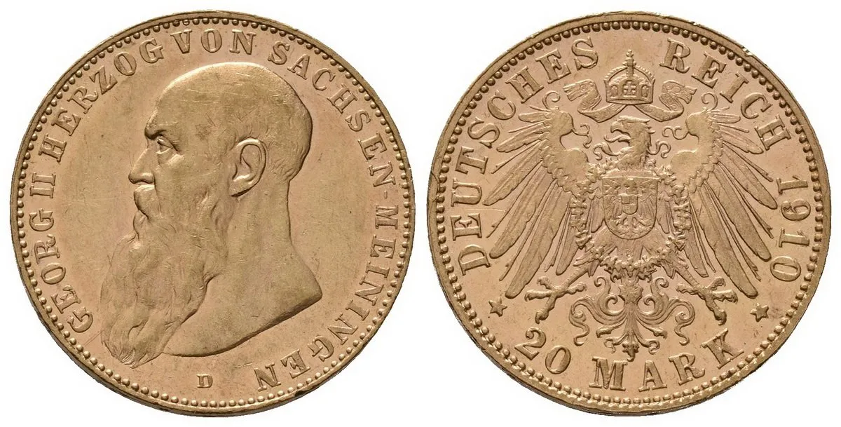 Sasko - Meiningen, Georg II., 1866 - 1914 — 1