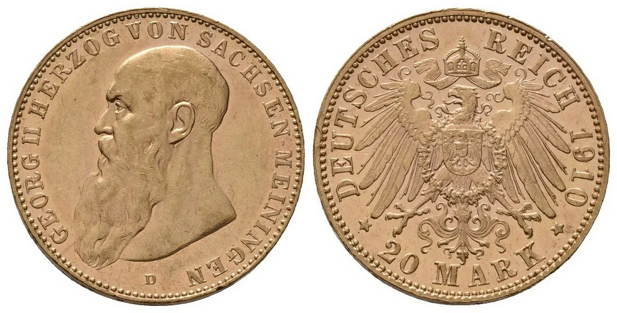 Sasko - Meiningen, Georg II., 1866 - 1914 — 1