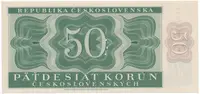 50 Koruna 1950, II. vydání, perforace 3 m.d. v obloučku, Hej.88aS2 - fotografie 2