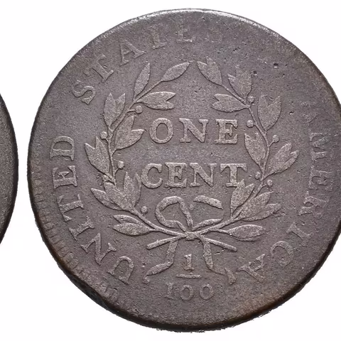 1 Cent 1798, KM.22, špatná zachovalost, patina, hranka