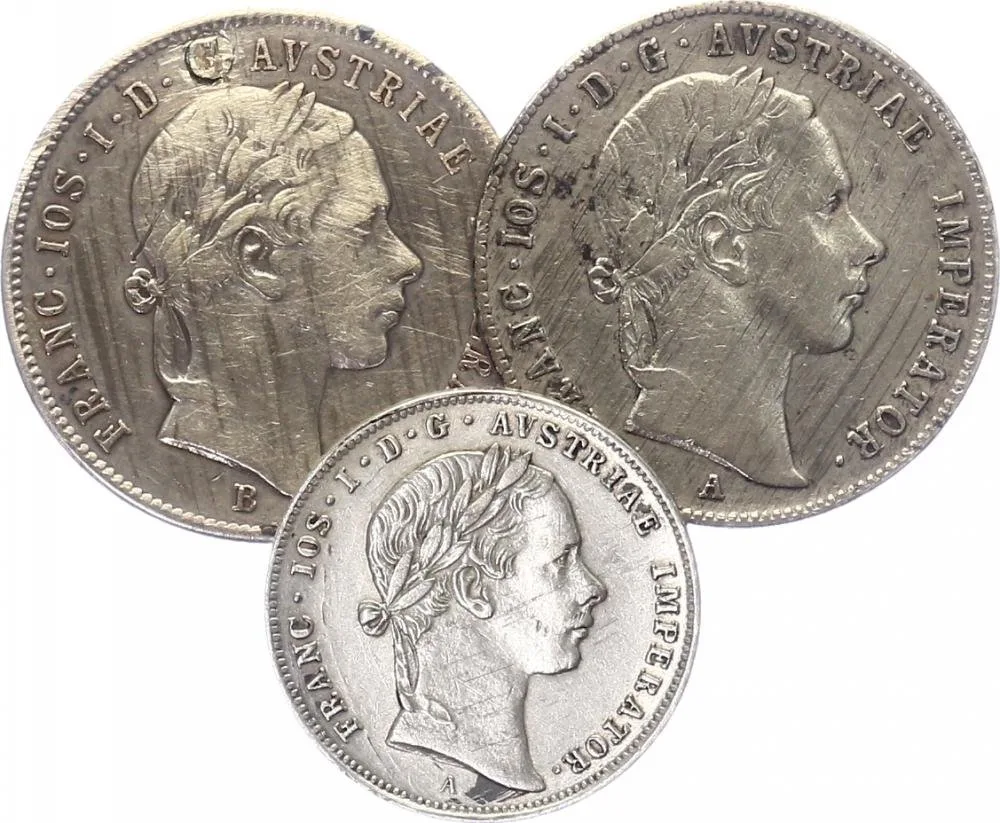 Konvenční měna, 1848 - 1857 — 1