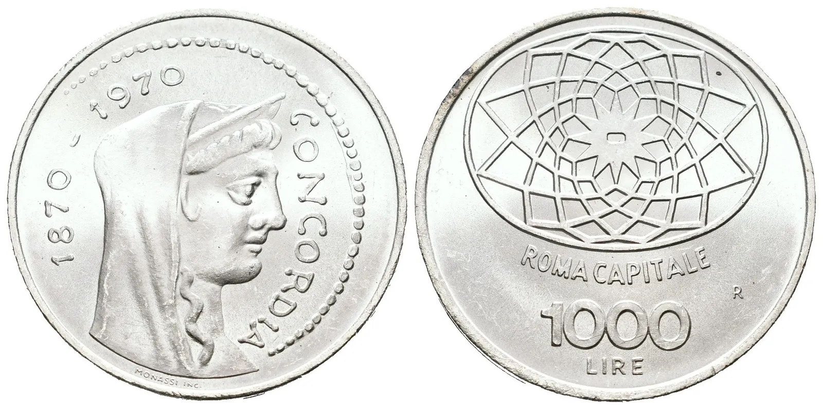 Itálie, 1000 Lira 1970 - Řím