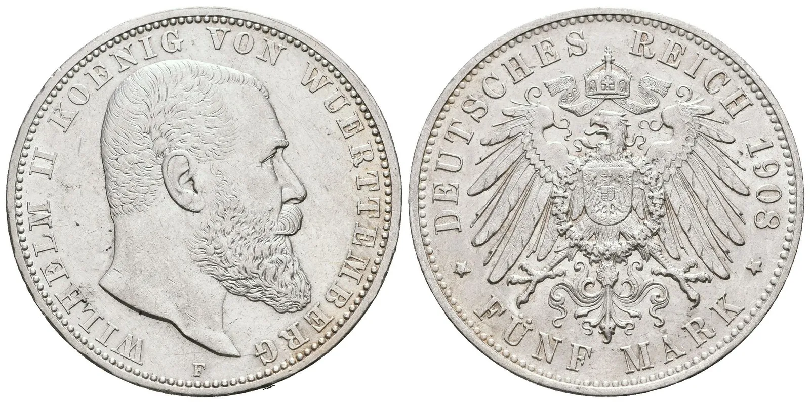 Württembersko, 5 Marka 1908