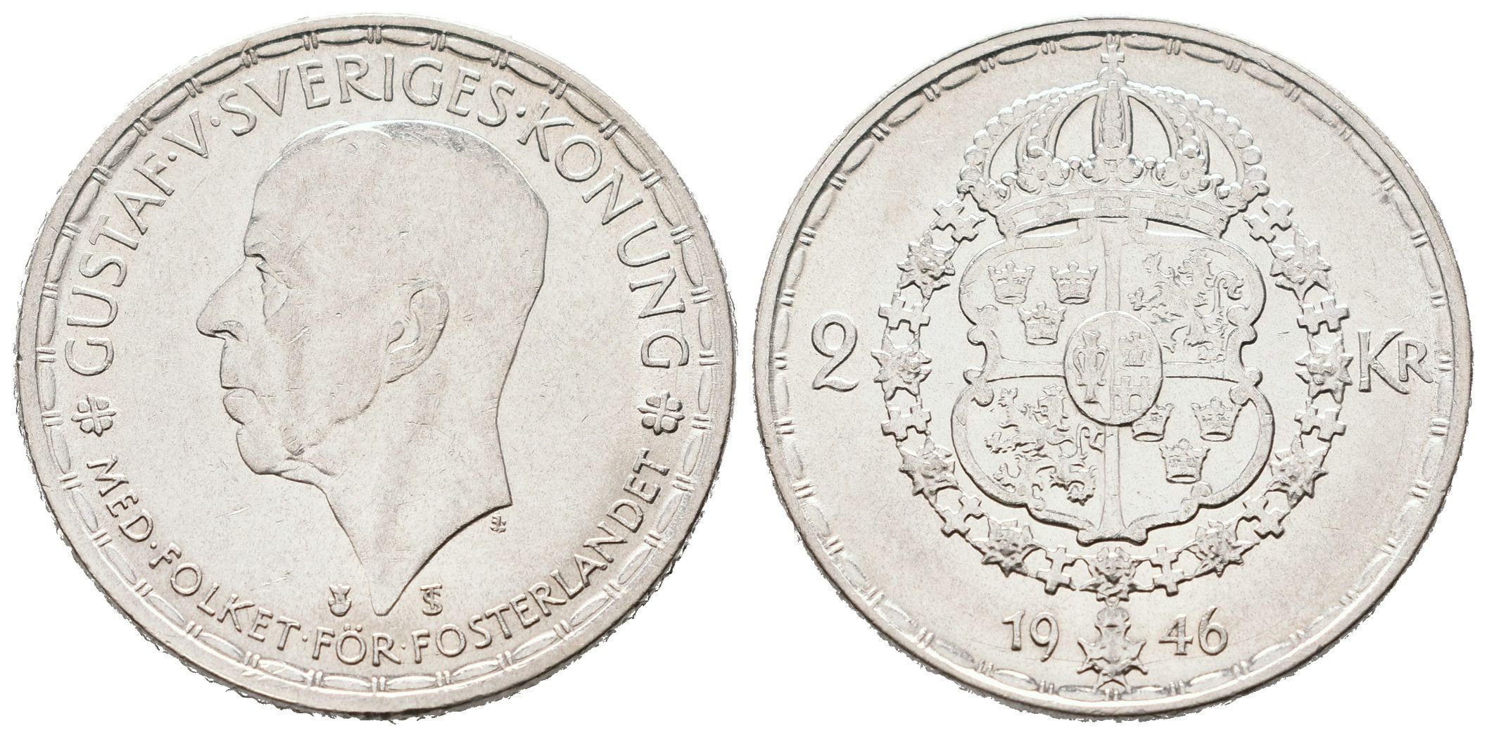 Švédsko, 2 Koruna 1950