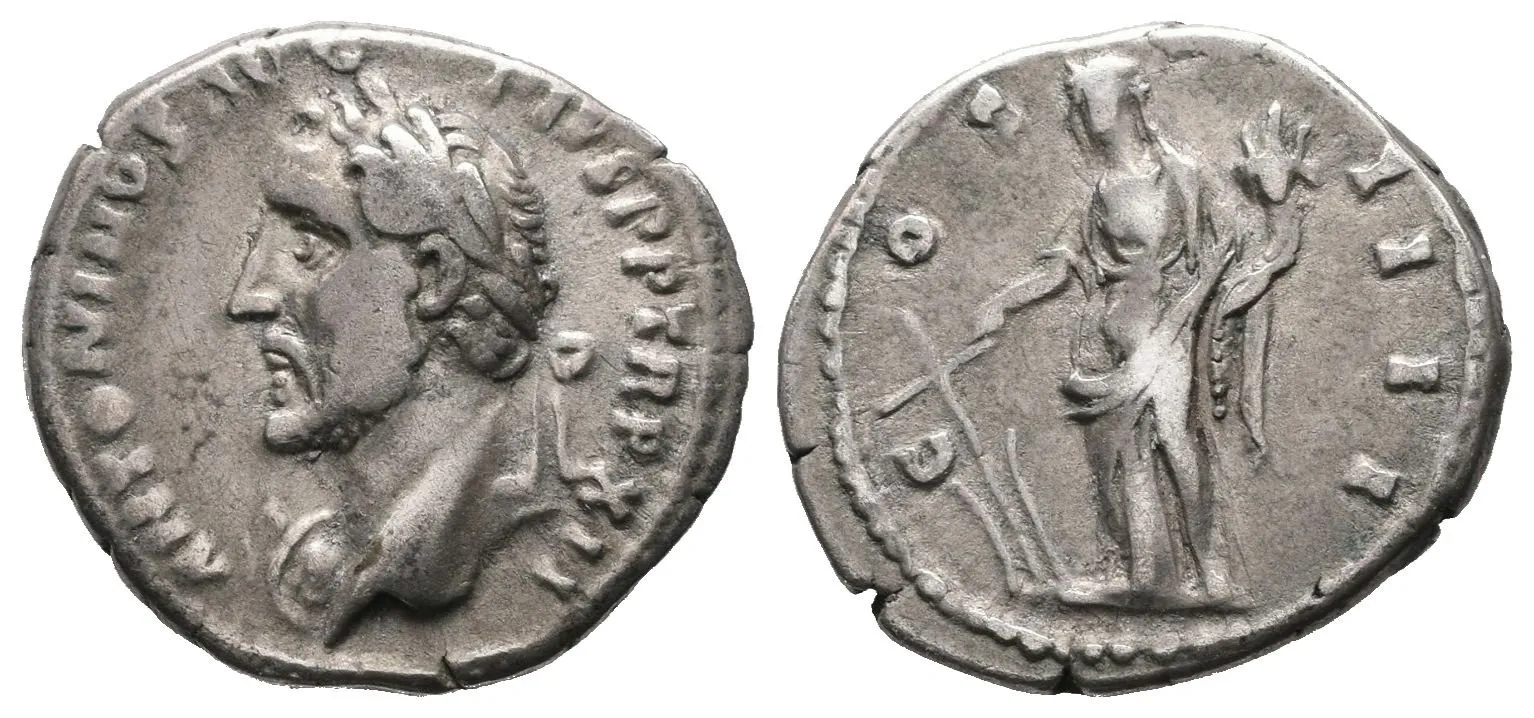 Antonius Pius, Denár, RIC.179var.