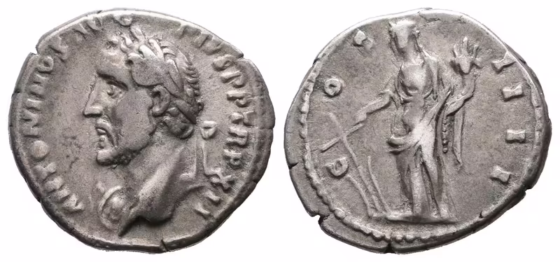 Antonius Pius, Denár, RIC.179var.