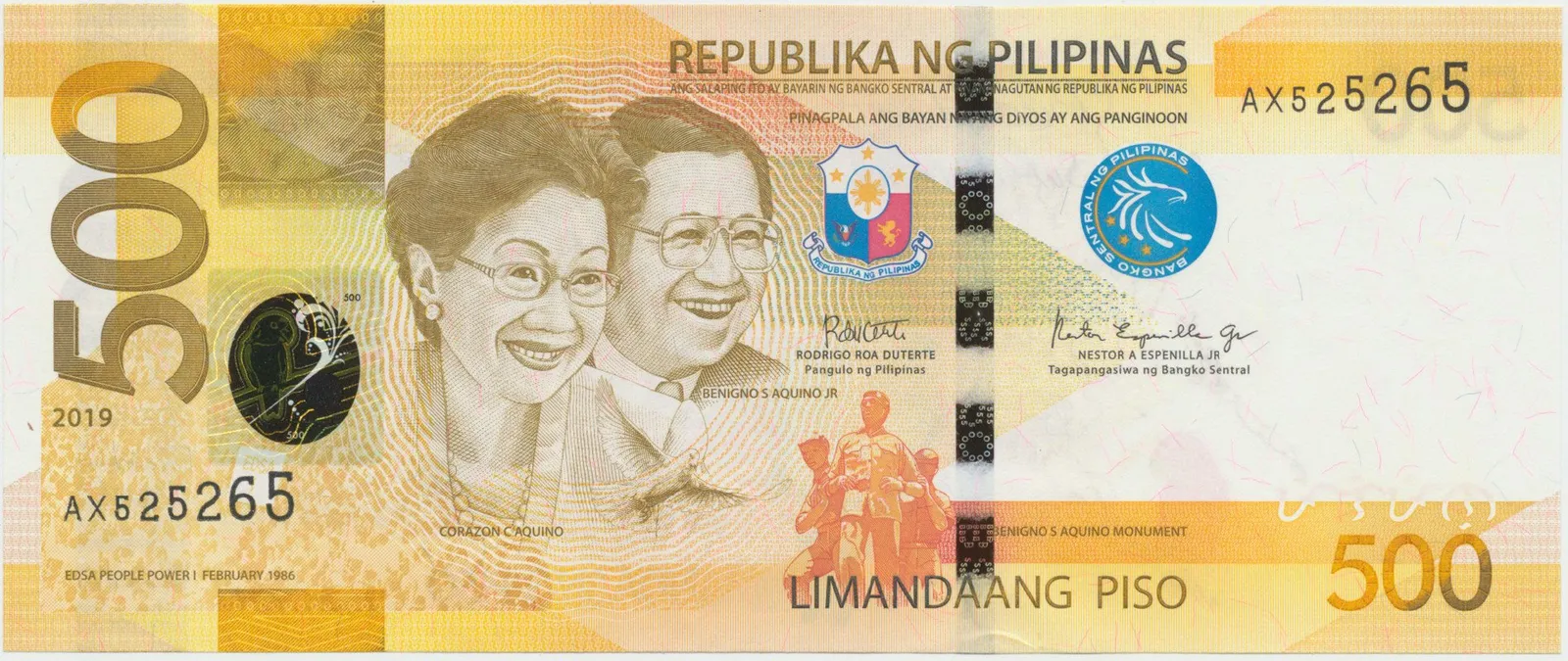 Filipíny, 500 Piso 2019, P.210b