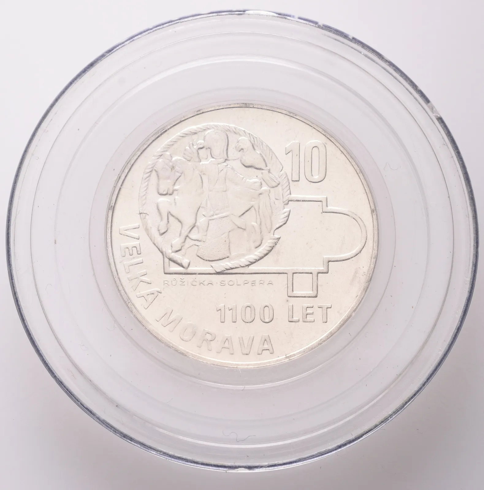10 Kčs 1966 - Velká Morava, PROOF, původní etue