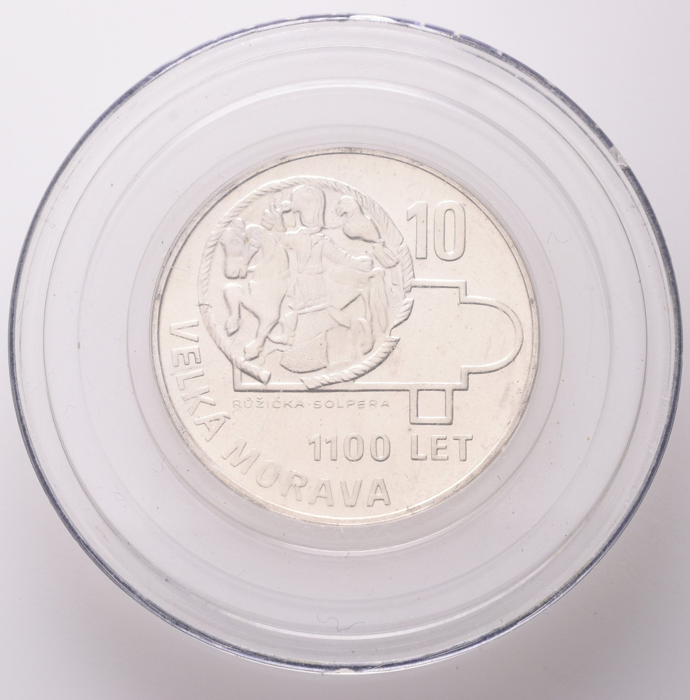 10 Kčs 1966 - Velká Morava, PROOF, původní etue
