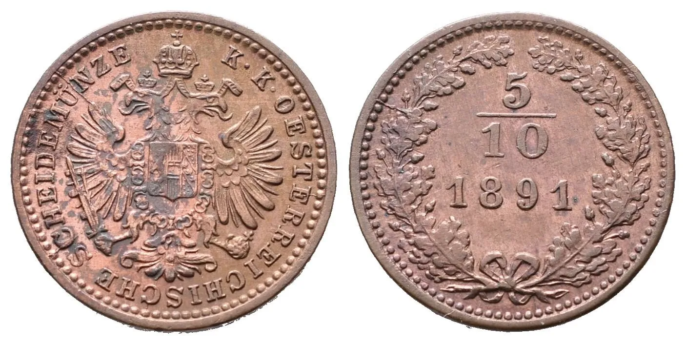 5/10 Krejcar 1891