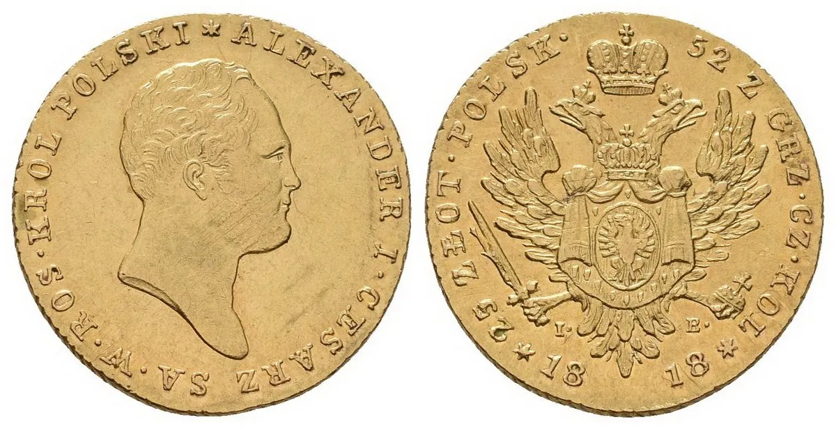 Ražby pro Polsko, Alexander I., 1801 - 1825 — 1