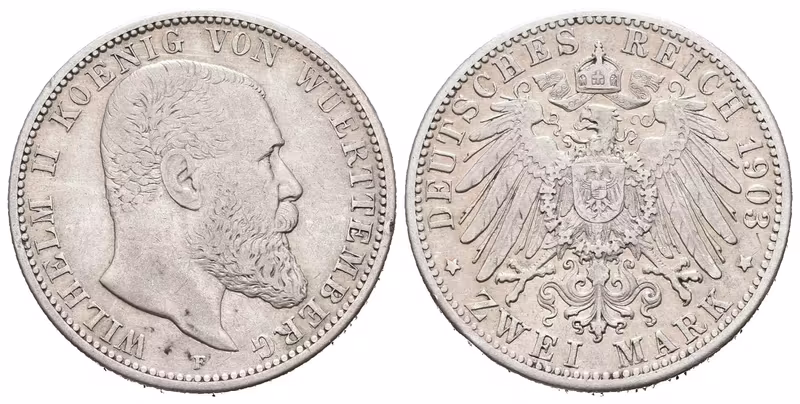 Württembersko, 2 Marka 1903