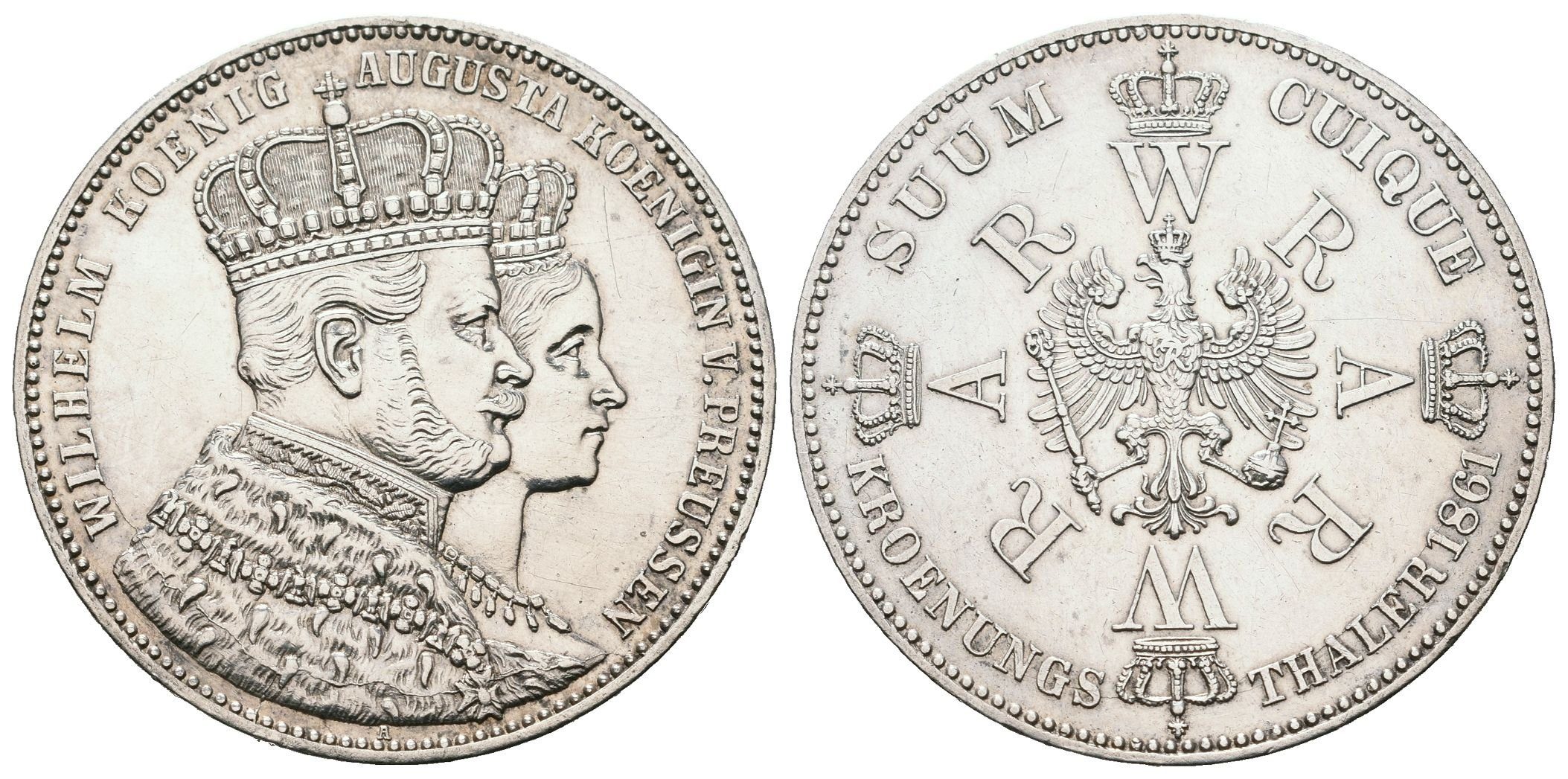 Prusko, Tolar 1861 A - Na korunovaci