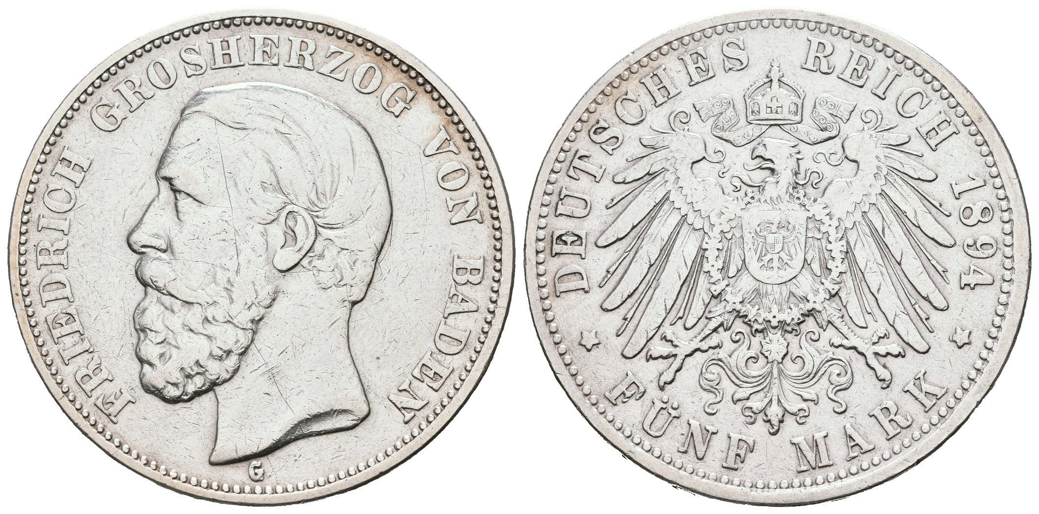 Baden, 5 Marka 1894 G