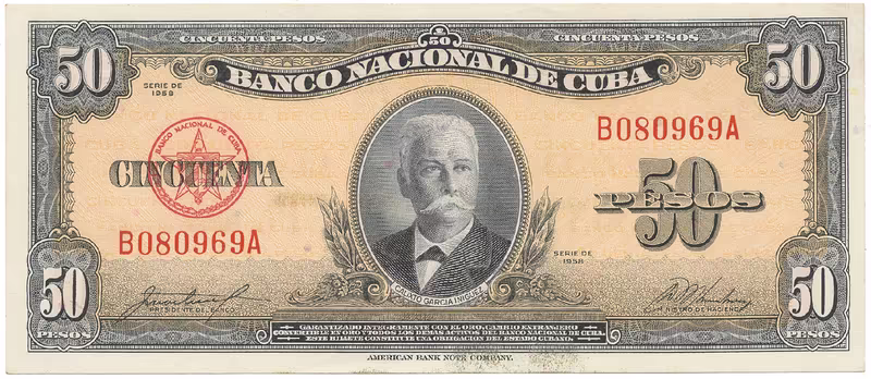 Kuba, 50 Pesos 1958, P.81b