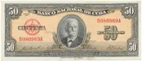 Kuba, 50 Pesos 1958, P.81b