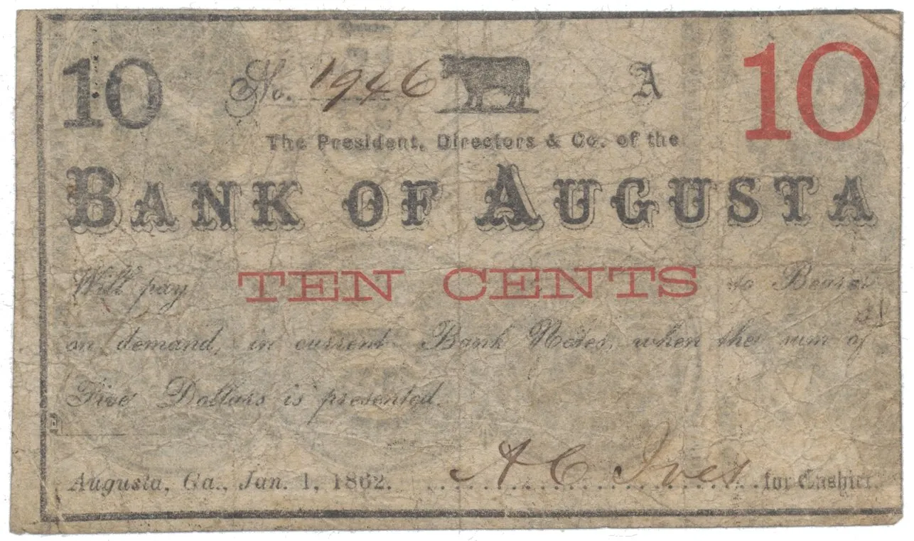 USA - Georgia, 10 Cent 1862