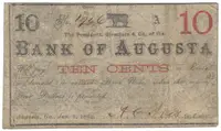 USA - Georgia, 10 Cent 1862